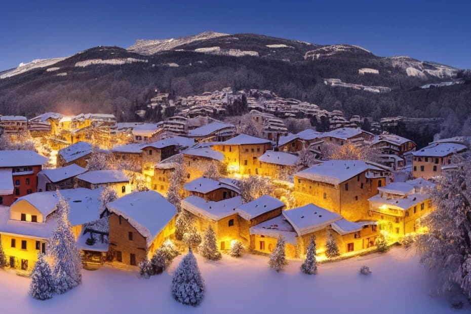 Un "faux" village de Noël