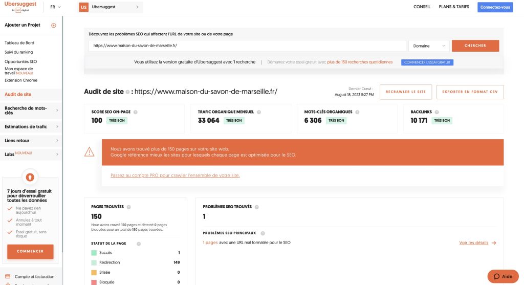 Audit technique SEO