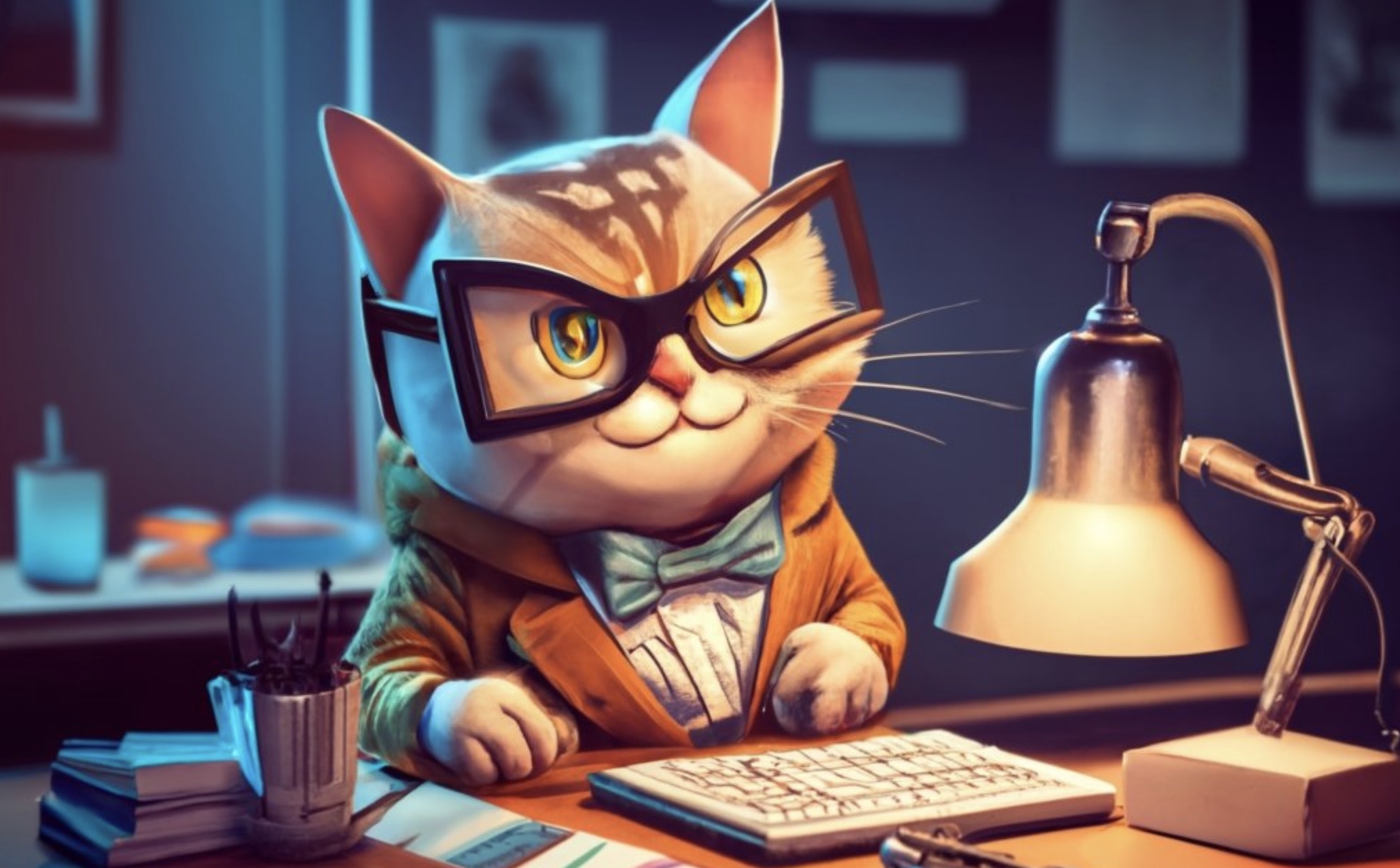 Un chat utilise un un moteur de recherche